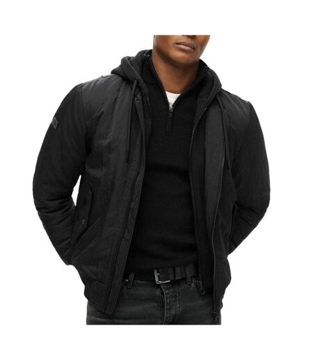 Veste noir homme superdry hooded - xxl