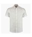 Kustom Kit Mens Premium Oxford Tailored Short-Sleeved Shirt (White) - UTPC5726