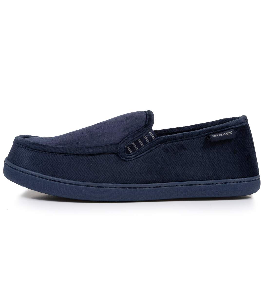 Isotoner Chaussons Mocassins homme semelle à mémoire de forme-3