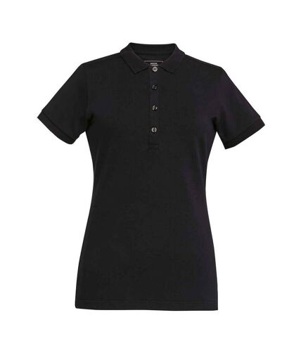 Brook Taverner Womens/Ladies Arlington Cotton Polo Shirt (Black) - UTPC5221