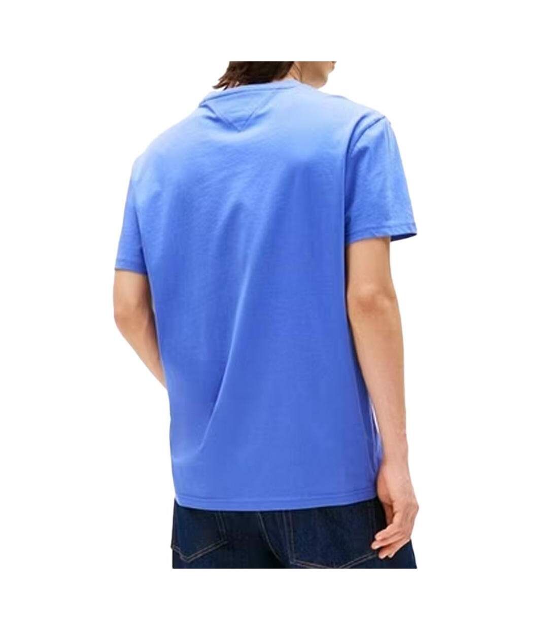 T-Shirt bleu homme tommy hilfiger reg linears-2