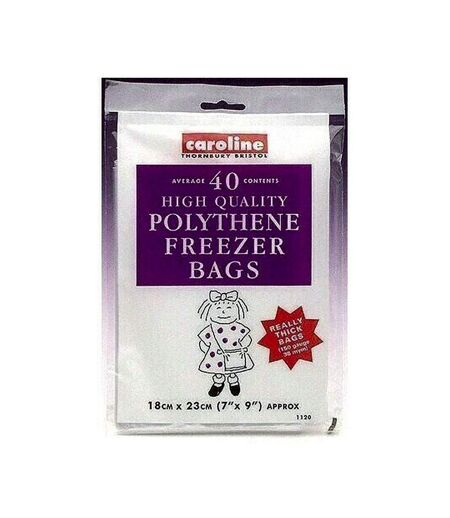 Caroline Freezer Bag (Pack of 40) (White) (One Size) - UTST6664