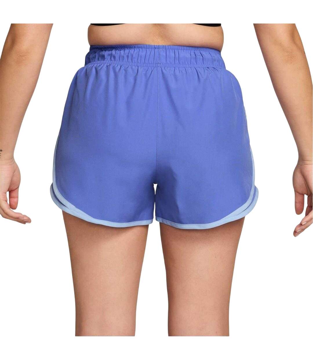 Womens/ladies Tempo Dri-fit Mid Rise Running Shorts Sapphire Blue Nike-2