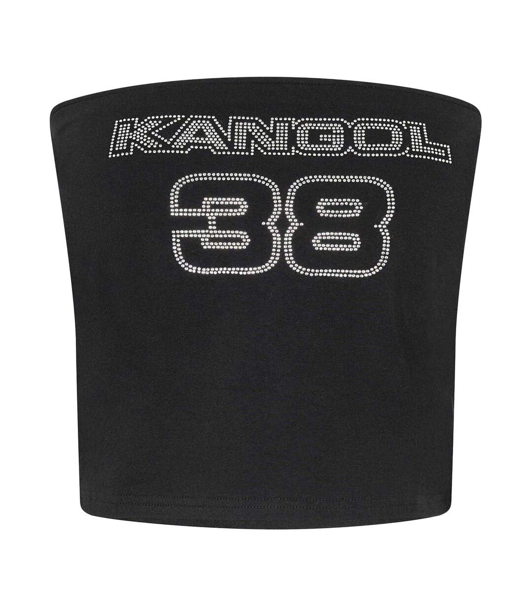 Haut Court Motif/style Strass Femme Noir Kangol-1