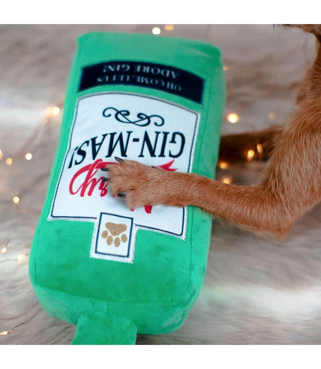 Jouet qui couine pour chiens merry gin-mas taille unique vert / blanc House Of Paws