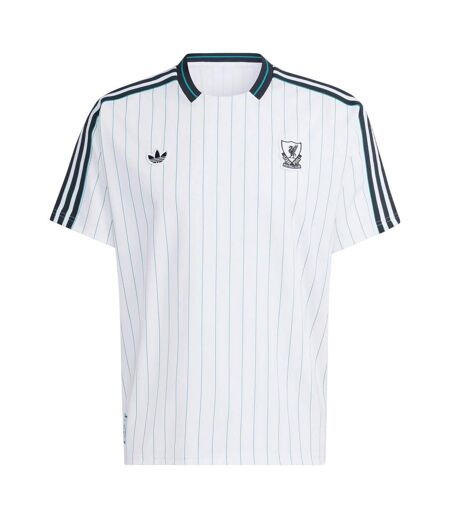 T-shirt Motif/style Liverpool Fc Terrace Icons Adulte Blanc Vert Adidas