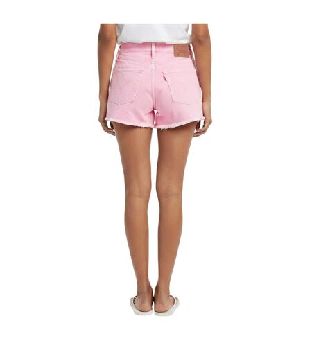 Womens/ladies 501 Original Denim Shorts Pink Levis