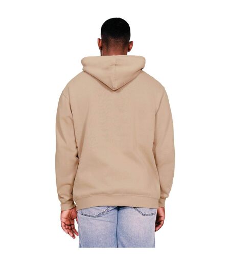 Casual Classics Mens Core Ringspun Cotton Oversized Hoodie (Sand)