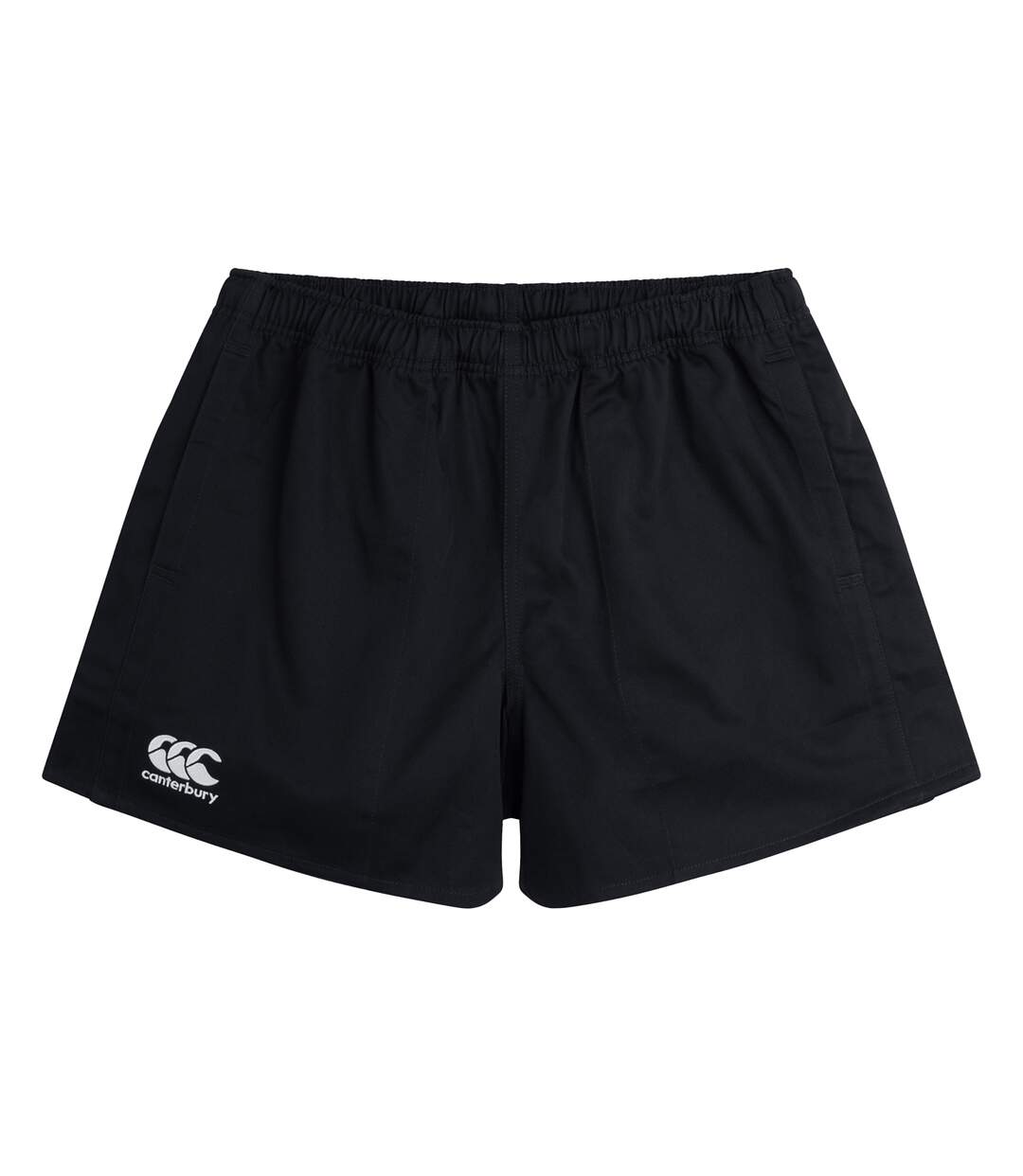 Mens Professional Cotton Shorts Black Canterbury-2