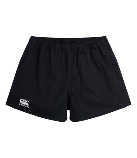 Mens Professional Cotton Shorts Black Canterbury