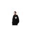Womens/ladies Fluffy Knitted Hoodie Black The Couture Club-1