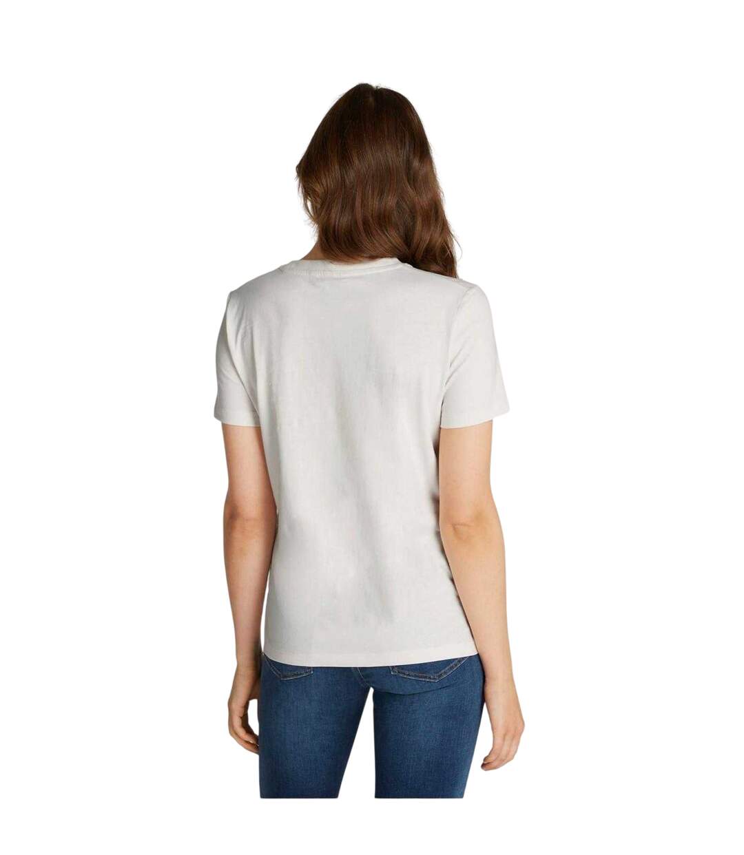 T-shirt Motif/style Texte Femme Blanc Cassé Tommy Hilfiger-3