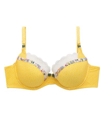 Soutien-gorge ampliforme coque moulée jaune Eole