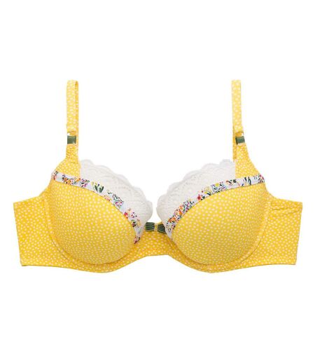 Soutien-gorge ampliforme coque moulée jaune Eole