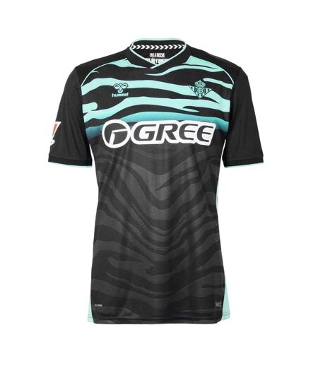 Unisex Adult 2025/2026 Real Betis Football Shirt Black Hummel
