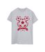 Disney Femme/Les femmes - T-shirt boyfriend en coton avec tête de footballeur Mickey (Gris sportif) - UTBI38519-1