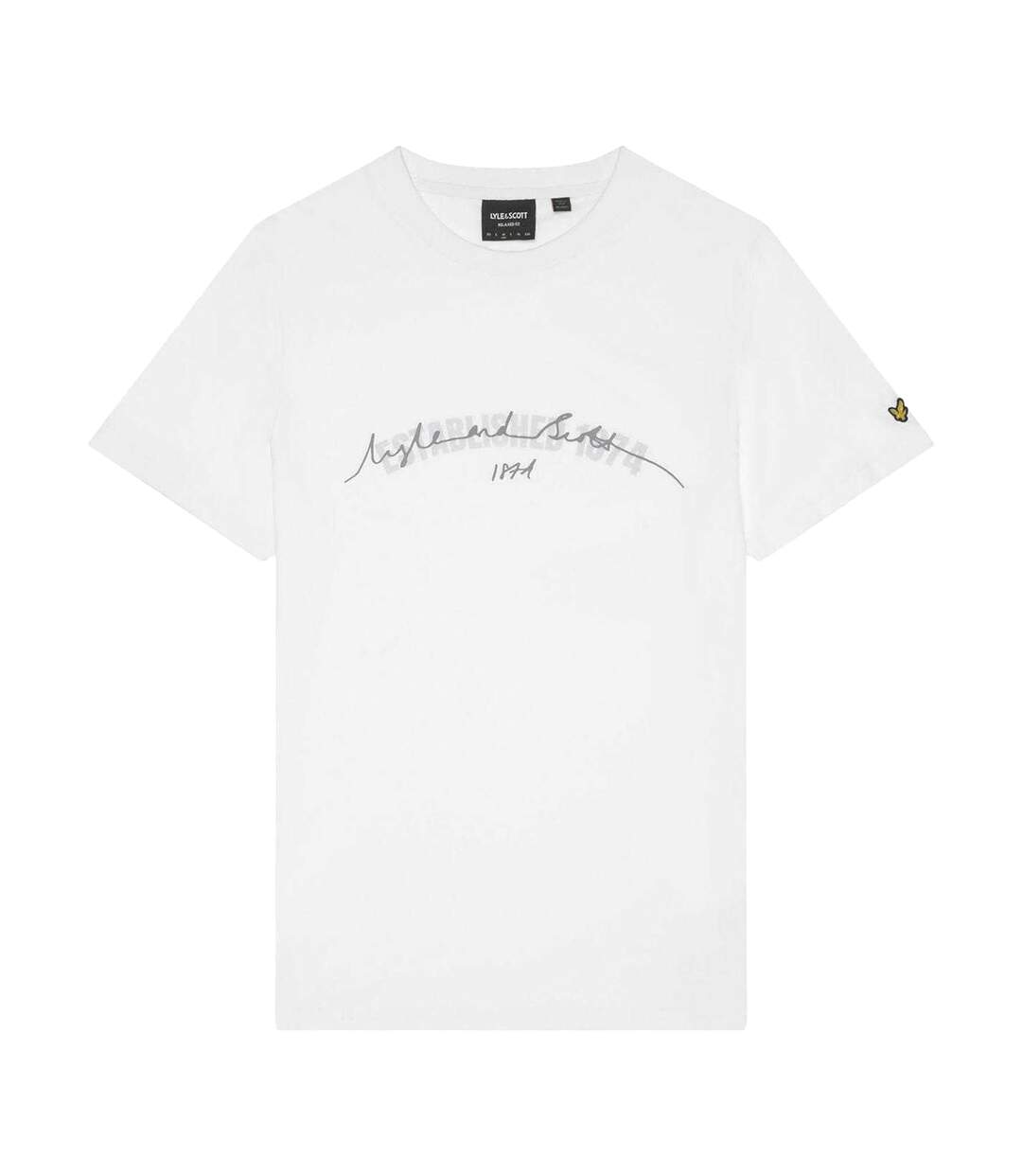 T-shirt Motif Graphique Established Homme Blanc Lyle & Scott-2