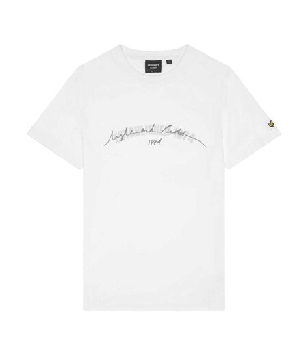 T-shirt Motif Graphique Established Homme Blanc Lyle & Scott