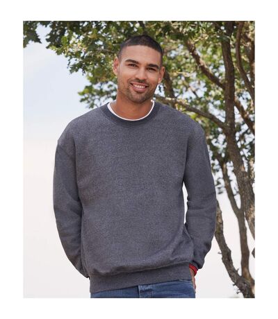 Sweat Homme Bleu Marine Chiné Fruit Of The Loom