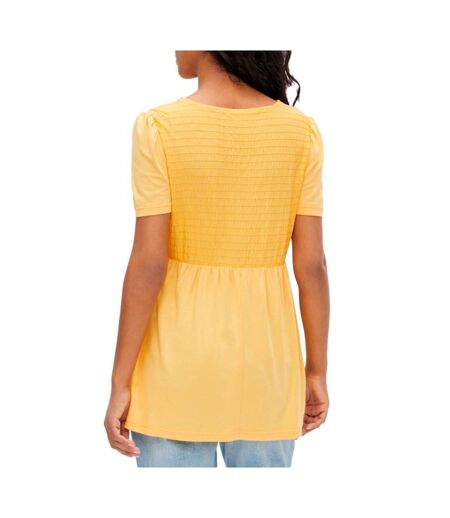 Blouse de Grossesse Jaune Femme Mamalicious Mlina - L