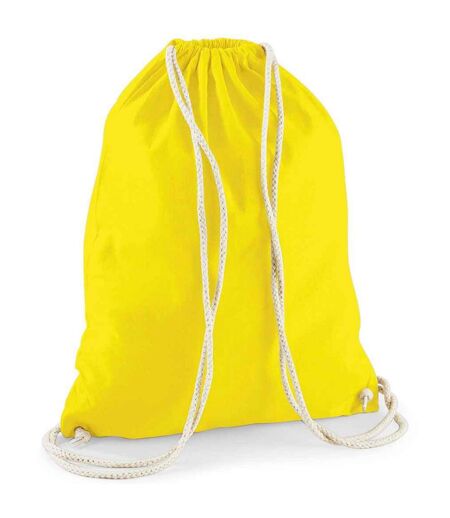 Cotton Drawstring Bag One Size Yellow Westford Mill