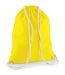 Cotton Drawstring Bag One Size Yellow Westford Mill-1