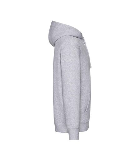 Sweat À Capuche Premium Adulte Gris Chiné Fruit Of The Loom
