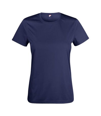 Womens/ladies Basic Active T-shirt Dark Navy Clique