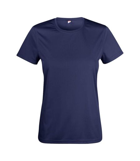 Womens/ladies Basic Active T-shirt Dark Navy Clique