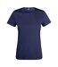 Womens/ladies Basic Active T-shirt Dark Navy Clique-1
