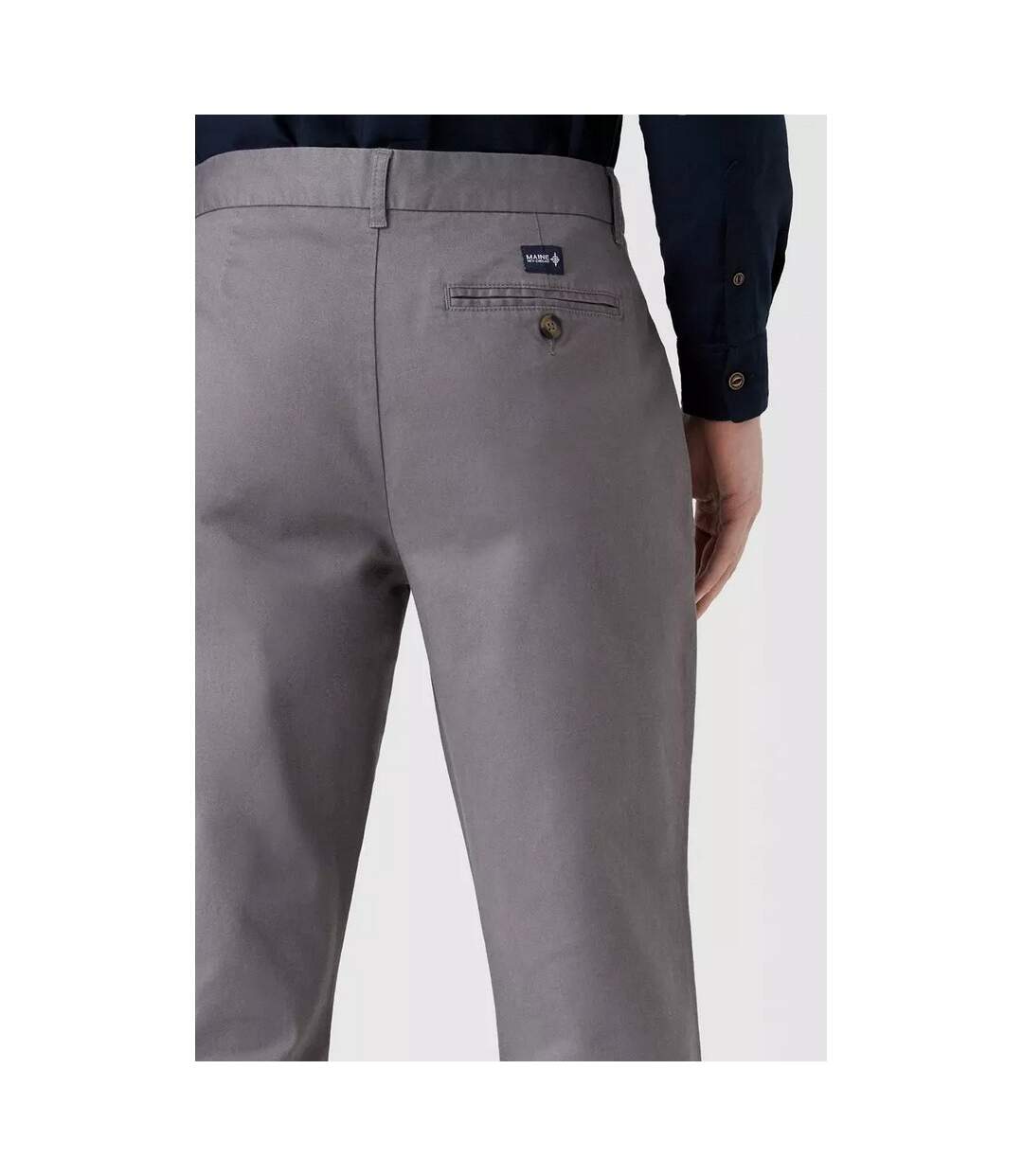 Chino premium homme gris Maine-3