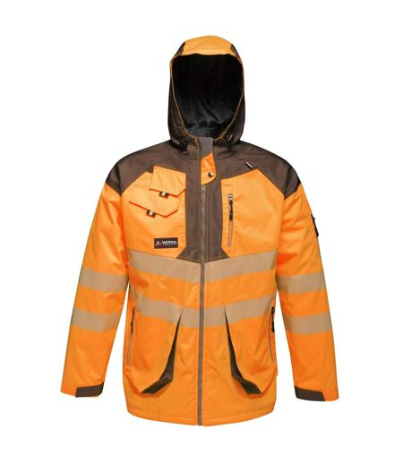 Veste Imperméable Homme Orange Gris Regatta Professional