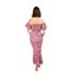 Womens/ladies Abstract Tiered Maxi Dress Multicoloured Little Mistress-2
