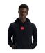 Mens Drawstring Hoodie Black Hugo-4