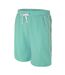 Mens Cotton Blend Shorts Light Green Fabric-3