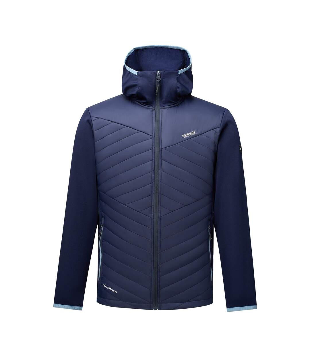 Mens Andreson Marl Hybrid Jacket Navy Dusky Blue Regatta-2