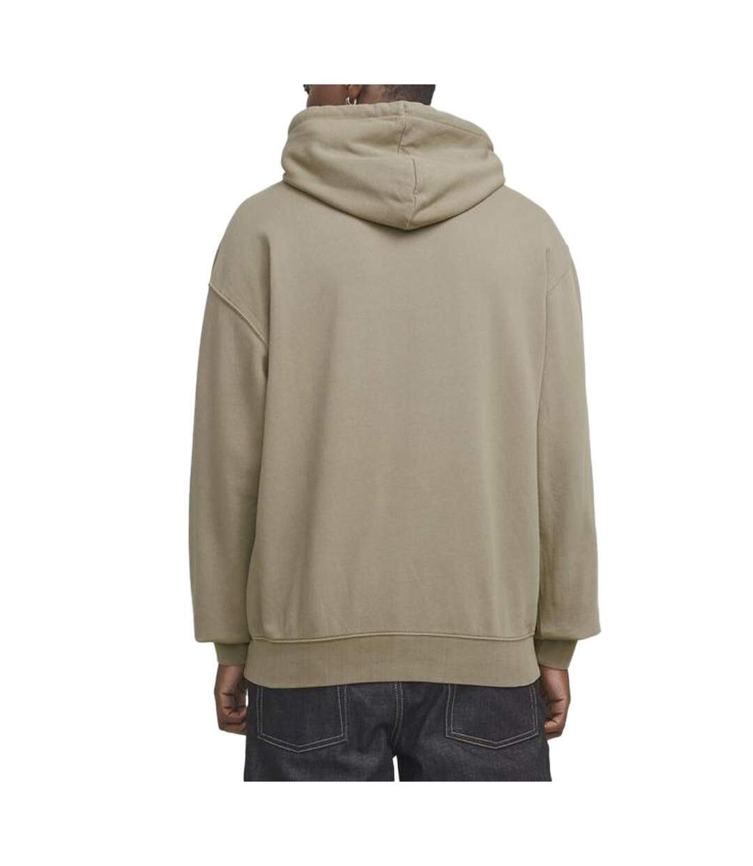 Sweat beige homme jack & jones charge faded-2