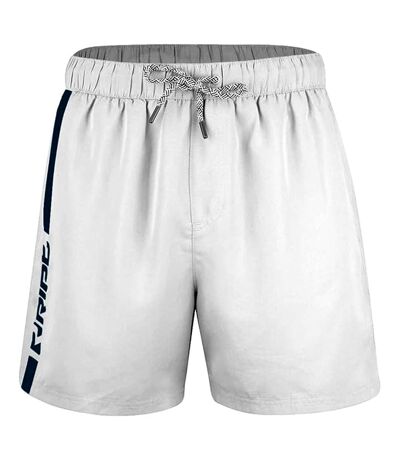 Short de bain homme blanc / bleu marine RIPT Essentials