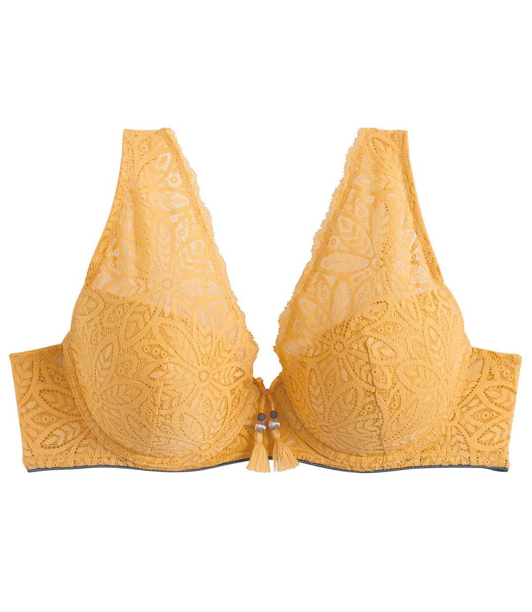 Soutien-gorge coques moulées jaune Zazie-1