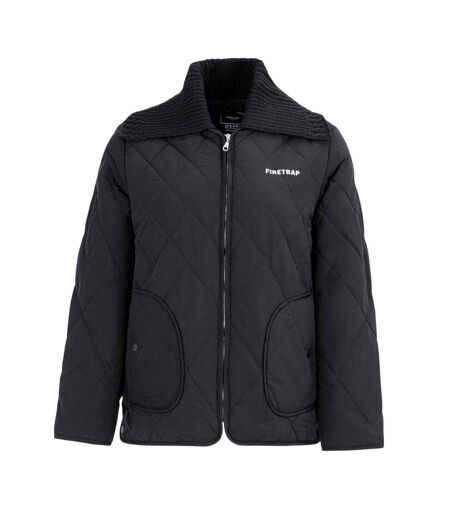 Doudoune Motif/style Matelassé Femme Noir Firetrap