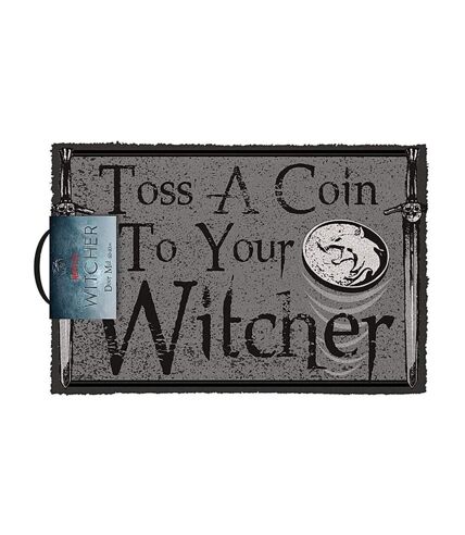 The Witcher - Paillasson TOSS A COIN (Gris / Noir) (Taille unique) - UTPM3032