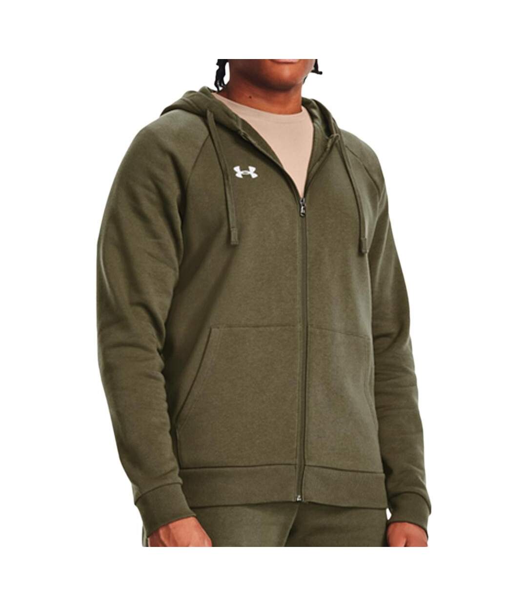 Sweat kaki homme under armour rival fleece-1