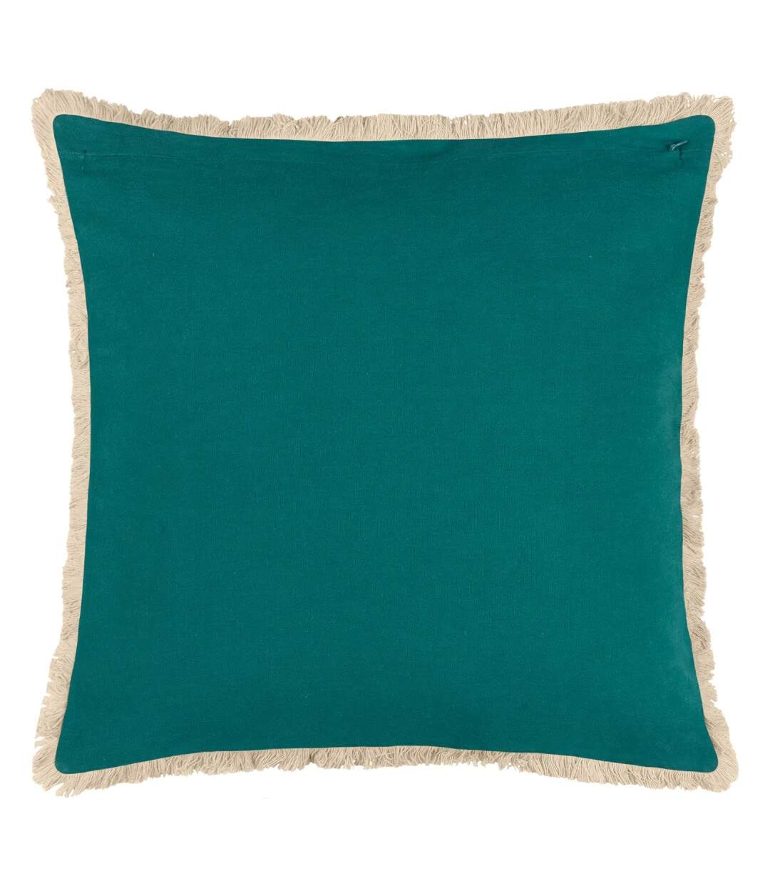 Cypressa floral mosaic cushion cover 50cm x 50cm teal Furn-2