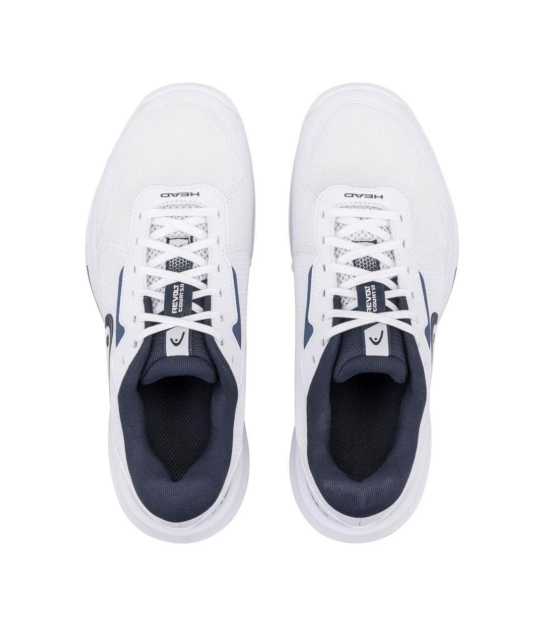 Mens Revolt Court 5.0 Padel Shoes White Blueberry Head-3