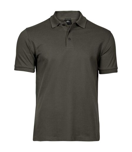 Mens Luxury Stretch Polo Shirt Deep Green Tee Jays