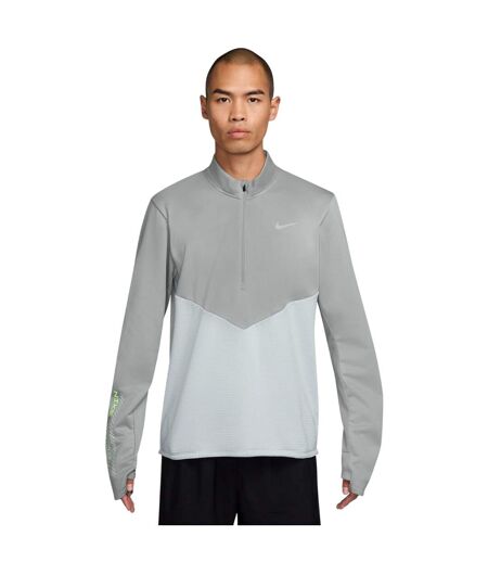 Mens Pacer Dri-fit Quarter Zip Top Platinum Nike