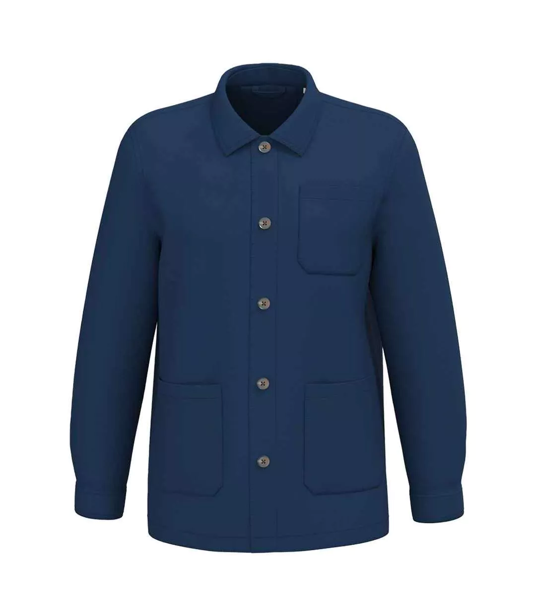 Veste De Travail Homme Indigo Délavé Native Spirit-1
