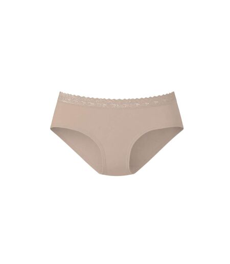 Lot de 3 culottes femme en coton uni et ceinture en dentelle Uni Pierre Cardin
