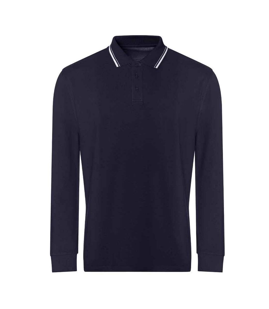 Polo homme bleu marine / blanc Awdis-1