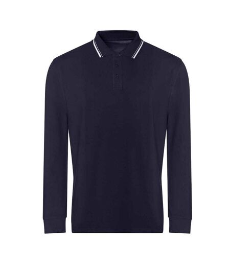 Polo homme bleu marine / blanc Awdis